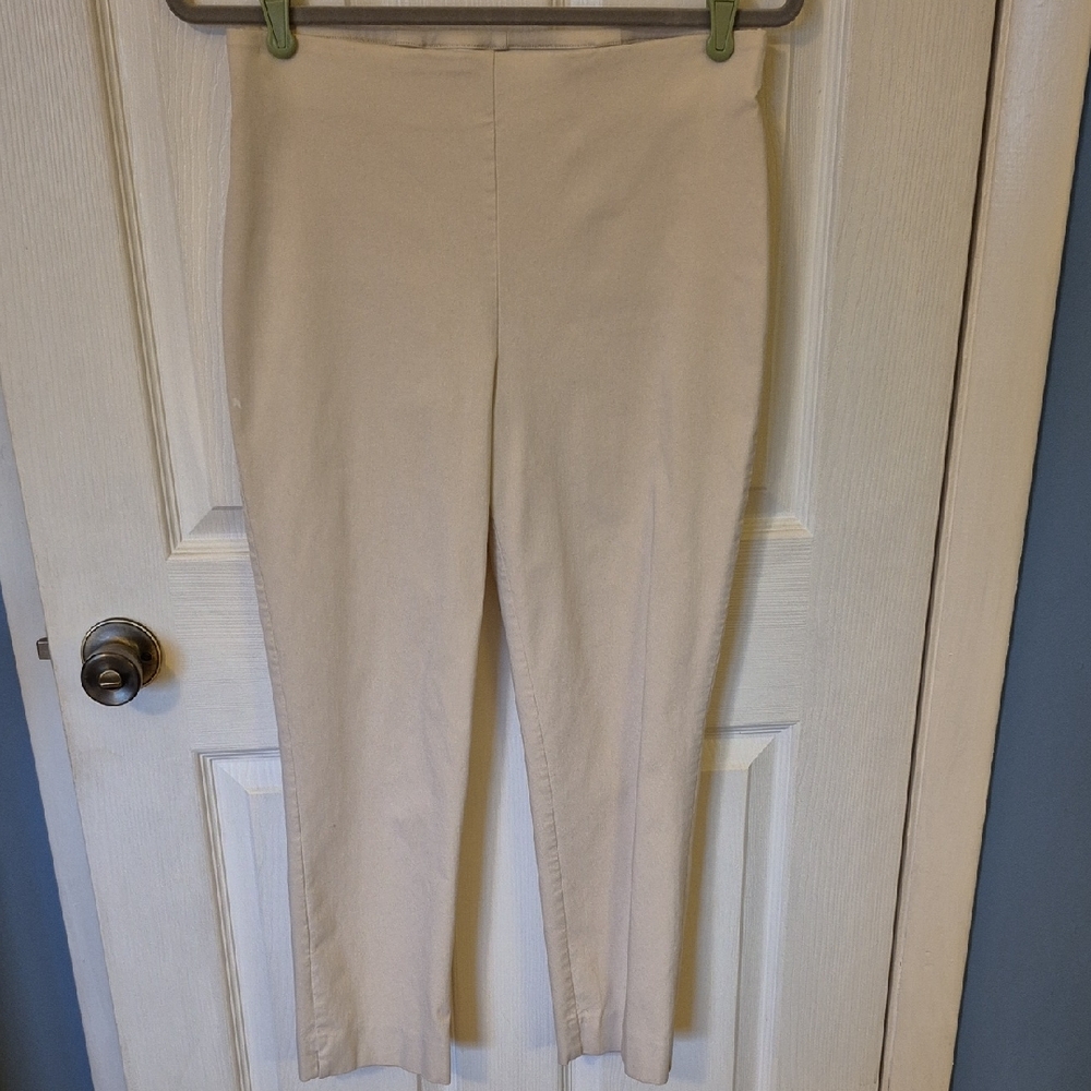 Talbots Cream Ankle Pants